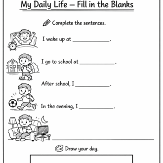 PERSONAL LIFE WRITING WORKSHEETS