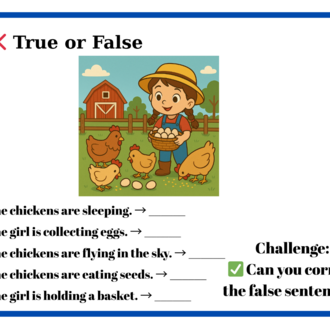 LEARN ABOUT A FARM-PRESENT CONTINUOUS TENSE ACTIVITIES