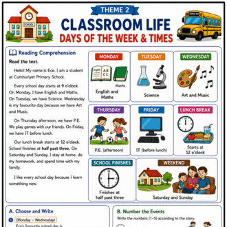 5TH GRADE ENGLİSH READING COMPREHENSION PACK