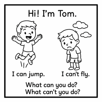 CARTOON CHARACTERS SPEAKING CARDS