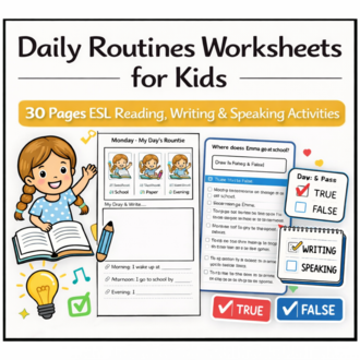 DAILY ROUTINES WORKSHEETS FOR KIDS