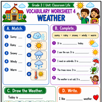 GRADE 3 ENGLISH PRACTICE WORKBOOK