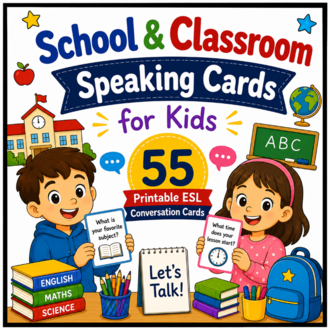 SCHOOL & CLASSROOM SPEAKING CARDS