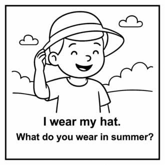 SUMMER TIME COLORING CARDS