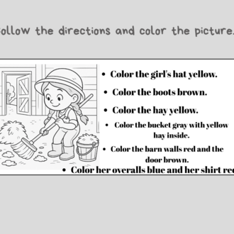 LEARN ABOUT A FARM-PRESENT CONTINUOUS TENSE ACTIVITIES