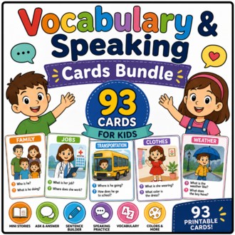 VOCABULARY SPEAKING CARDS