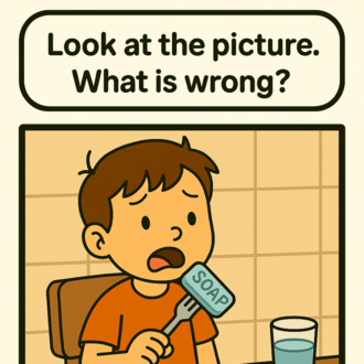 WHAT'S WRONG SPEAKING CARDS