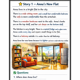 COMPARATIVE READING & WRITING WORKSHEETS