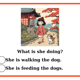 PRESENT CONTINUOUS TENSE SPEAKING CARDS