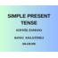 SIMPLE PRESENT TENSE 