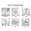 VERBS COLORING CARDS (İLKOKUL)