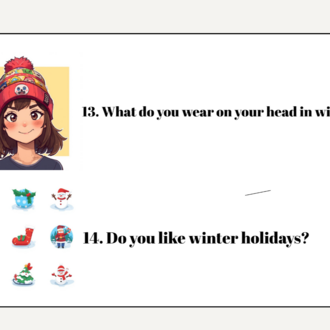 WINTER SPEAKING CARDS