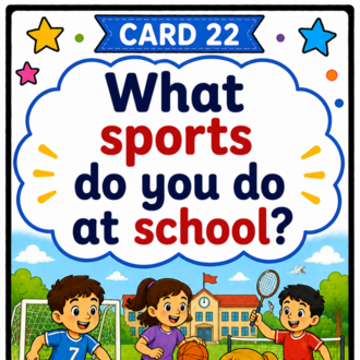 SCHOOL & CLASSROOM SPEAKING CARDS
