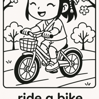 COLOR & LEARN: EVERYDAY VERBS WITH KIKO