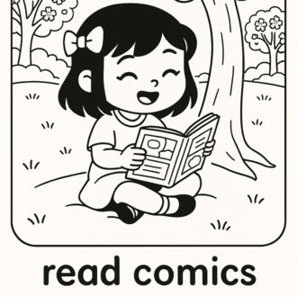 COLOR & LEARN: EVERYDAY VERBS WITH KIKO