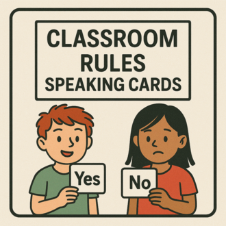CLASSROOM RULES SPEAKING CARDS 
