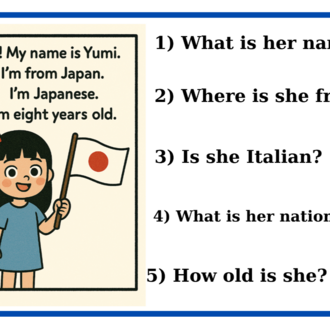 NATIONALITIES READING COMPREHENSIONS (4. SINIF)