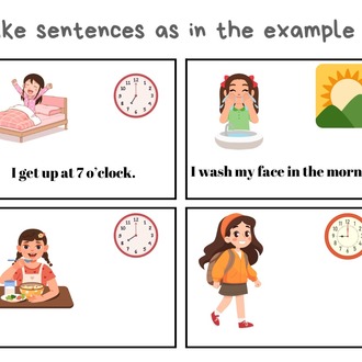 SIMPLE PRESENT TENSE GRAMMAR CARDS 