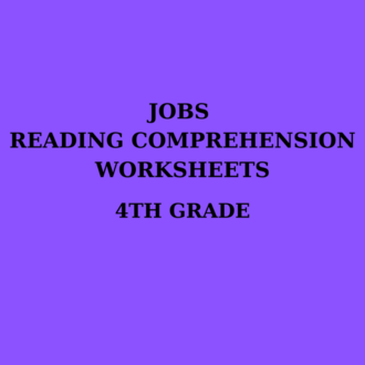 JOBS READING COMPREHENSION WORKSHEETS (4. SINIF)