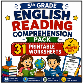 5TH GRADE ENGLİSH READING COMPREHENSION PACK