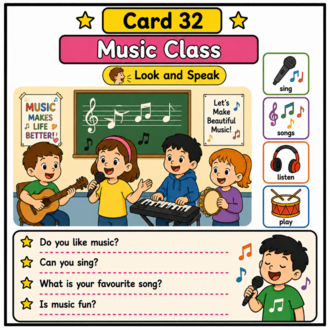 SCHOOL DAYS SPEAKING CARDS