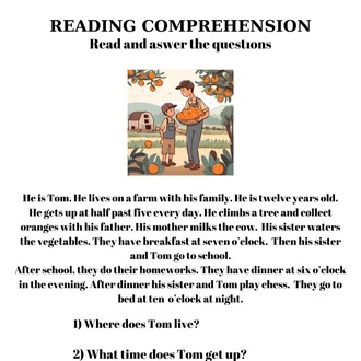 READING COMPREHENSION WORKSHEETS 4 