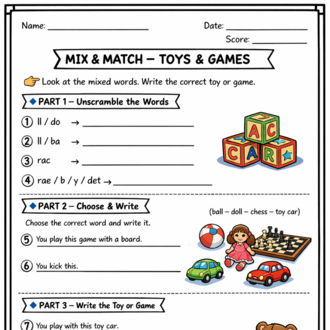 VOCABULARY WORKSHEETS FOR 3RD GRADE