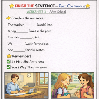PAST CONTINUOUS ACTIVITY PACK