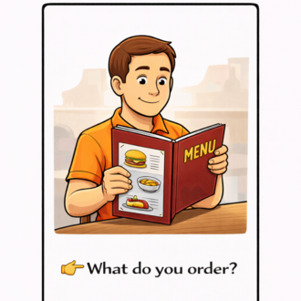 LET'S TALK AT THE RESTAURANT