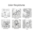 VERBS COLORING CARDS (İLKOKUL)