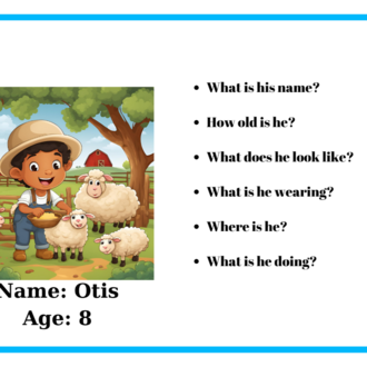 PICTURE DESCRIPTION CARDS 1