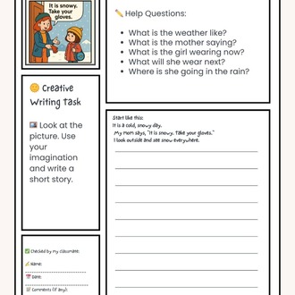 WEATHER CREATIVE WRITING & SPEAKING TASKS