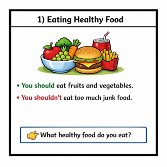 HEALTH HABITS SPEAKING CARDS