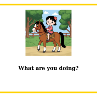 PRESENT CONTINUOUS TENSE SPEAKING CARDS