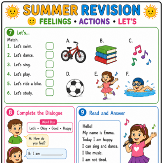 GRADE 3 SUMMER REVISION WORKBOOK