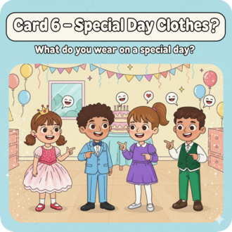 MY CLOTHES SPEAKING CARDS