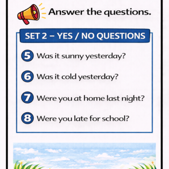 WAS/WERE GRAMMAR PACK