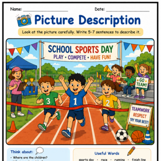 SCHOOL & CLASSROOM LIFE PICTURE DESCRIPTION PACK