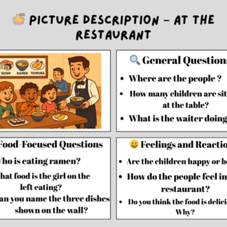 PICTURE DESCRIPTION SAY WHAT YOU SEE