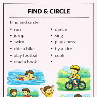ACTION VERBS ACTIVITIES