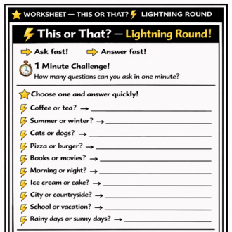 ASK & ANSWER SPEAKING ACTIVITIES