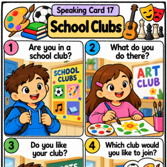 3RD GRADE SCHOOL LIFE & CLASROOM LIFE SPEAKING CARDS