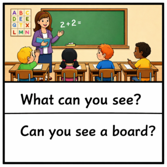 WHAT CAN YOU SEE? SPEAKING CARDS