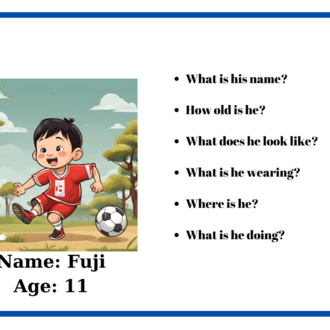 PICTURE DESCRIPTION CARDS 1