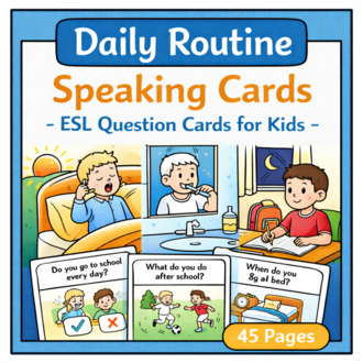 DAILY ROUTINES SPEAKING CARDS 2