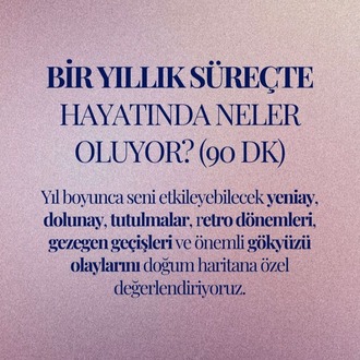 Standart Yıllık Öngörü Seansı