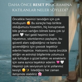 Merkür Reset Programı