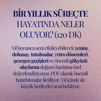 Özel Yıllık Öngörü Seansı