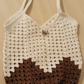 Polyester Makrome Omuz Çantası