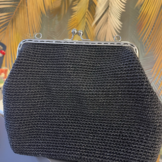 Siyah clutch çanta 